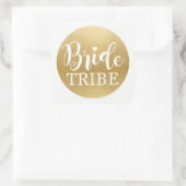 Bride Tribe Vrijgezellenfeest Stickers Gouden Brui (Tas)