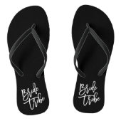 Bride Tribe White Script Teenslippers (Voetbed)