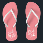 Bride Tribe White Script Teenslippers<br><div class="desc"></div>