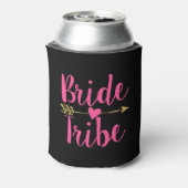 Bride Tribe | Zwart/warm roze Blikjeskoeler (Blikje Achterkant)