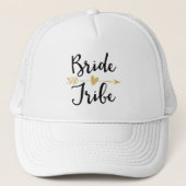 Bride Tribe | Zwart-wit en Golden Trucker Pet (Voorkant)