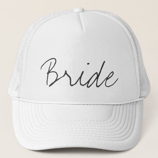 Bride Trucker Hat Trucker Pet (Voorkant)