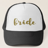 Bride Trucker Hat Wedding Bachelorette Pet (Voorkant)