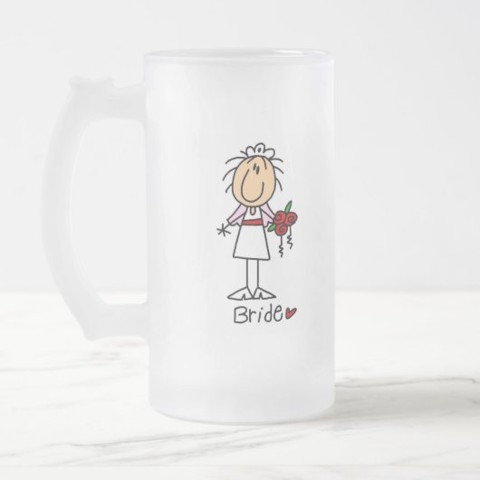 Bride Tshirts en cadeaus Matglas Bierpul (Links)