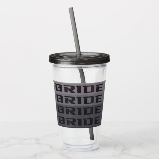 BRIDE TUMBLER ACRYL DRINKBEKER (Links)
