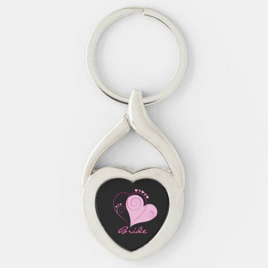 Bride Twisted Heart Keychain (Voorkant)