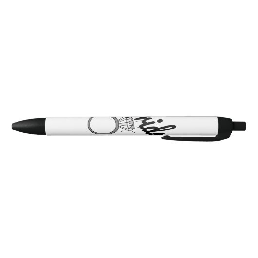 "Bride" Typografie en Diamond Ring Zwarte Inkt Pen (Bodem)