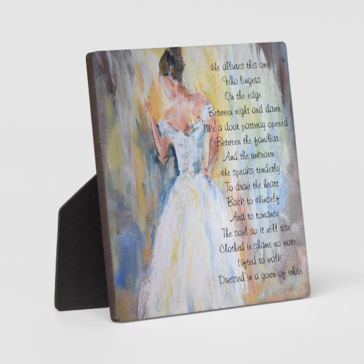 Bride van Christus inspirerend poëzie Fotoplaat (Voorkant)