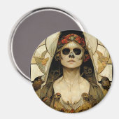 Bride van de dood Gothic Horror Magneet (Voorkant / Achterkant)