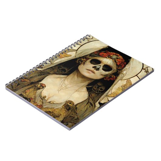 Bride van de dood Gothic Horror Notitieboek (Linkerzijde)