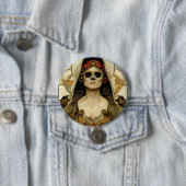 Bride van de dood Gothic Horror Ronde Button 7,6 Cm (In situ)