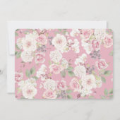 Bride van de Witte Dress Bridal Tea Shower Kaart (Achterkant)