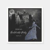 Bride van Frankenstein Bachelorette Halloween Servet (Voorkant)