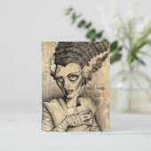Bride van Frankenstein Made om van je te houden Briefkaart (Staand voorkant)