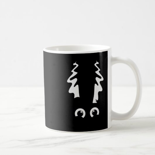 Bride van Frankenstein Schattige monster Halloween Koffiemok (Rechts)