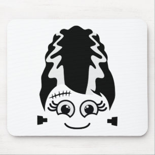 Bride van Frankenstein Schattige monster Halloween Muismat