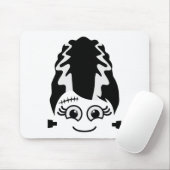 Bride van Frankenstein Schattige monster Halloween Muismat (Met muis)