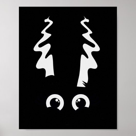 Bride van Frankenstein Schattige monster Halloween Poster (Voorkant)