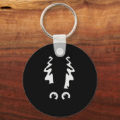 Bride van Frankenstein Schattige monster Halloween Sleutelhanger (Voorkant)