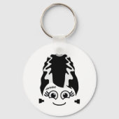 Bride van Frankenstein Schattige monster Halloween Sleutelhanger (Voorkant)