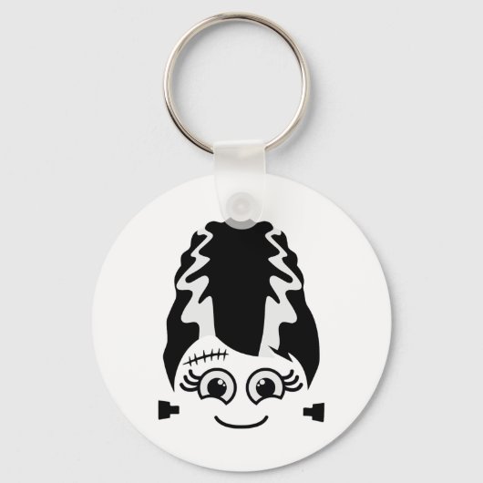 Bride van Frankenstein Schattige monster Halloween Sleutelhanger (Voorkant)