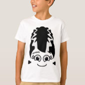 Bride van Frankenstein Schattige monster Halloween T-shirt (Voorkant)