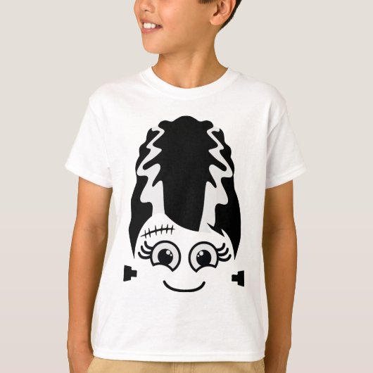 Bride van Frankenstein Schattige monster Halloween T-shirt (Voorkant)