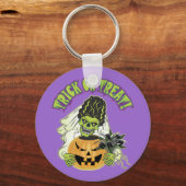 Bride van Frankenstein Skull Sleutelhanger (Voorkant)