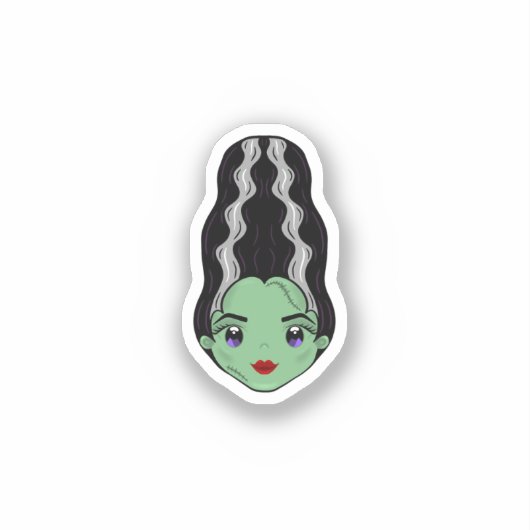 Bride van Frankenstein Sticker (Voorkant)