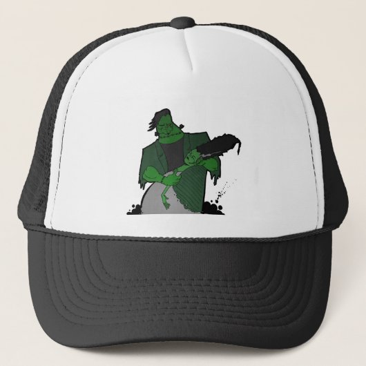 Bride van Frankenstein Trucker Pet (Voorkant)