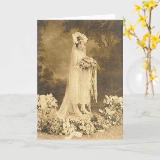 Bride van gisteren kaart (Gele Bloem)