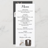 Bride van het Menu van de Ontvangst van het huweli (Voorkant / Achterkant)