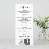 Bride van het Menu van de Ontvangst van het huweli (Staand voorkant)