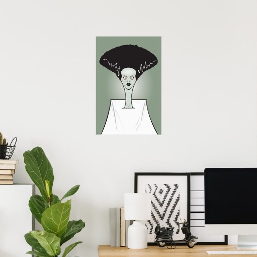 Bride van het Poster Frankenstein (Thuiskantoor)