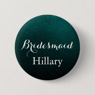 Bride van het witte en groene bruidsteam van Glitt Ronde Button 5,7 Cm