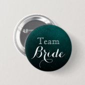 Bride van het witte en groene bruidsteam van Glitt Ronde Button 5,7 Cm (Voorkant /achterkant)