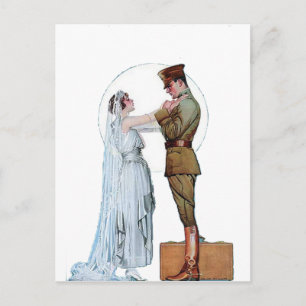  bride van het WWI-leger Briefkaart