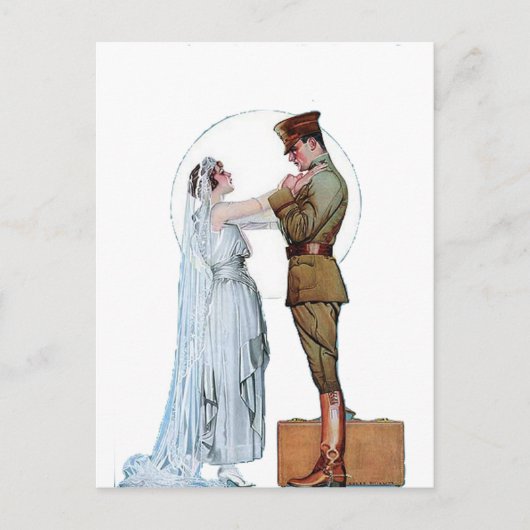 bride van het WWI-leger Briefkaart (Voorkant)