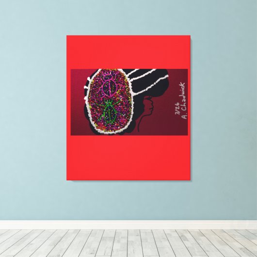 Bride van Vos Ladybug Canvas Afdruk (Insitu (Houten vloer))