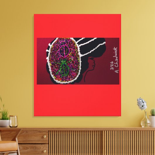 Bride van Vos Ladybug Canvas Afdruk (Insitu (Woonkamer))