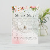 Bride Veil voordat ik doe bruids bingo spel Kaart (Staand voorkant)