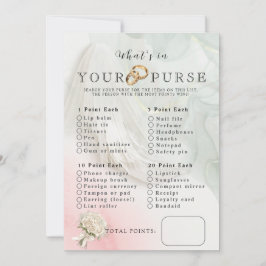 Bride Veil Wat zit er in uw portemonnee Vrijgezell Kaart