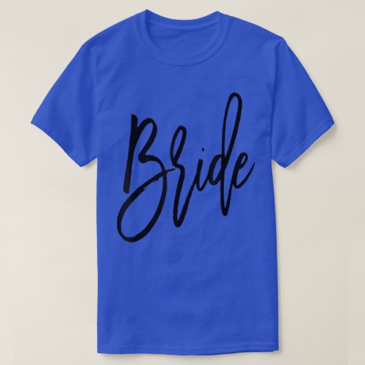 Bride Verloving Pas getrouwd T-shirt (Design voorkant)
