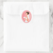 Bride Vierkante Sticker (Tas)