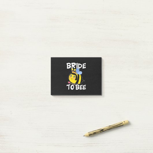 Bride voor bee post-it® notes (Op bureau)
