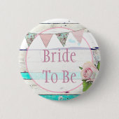 Bride voor de  Rustic Wedding Button van Shabby (Voorkant)