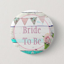 Bride voor de  Rustic Wedding Button van Shabby