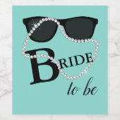 Bride voor de viering van de celebrate Diamond Tia Wijn Etiket (Enkel label)