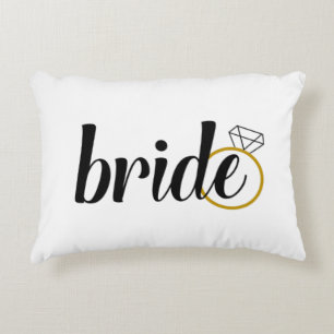 Bride voor een bruiloft decoratief kussen
