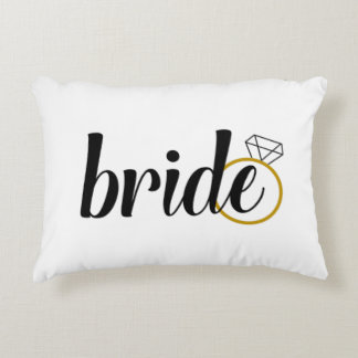 Bride voor een bruiloft decoratief kussen